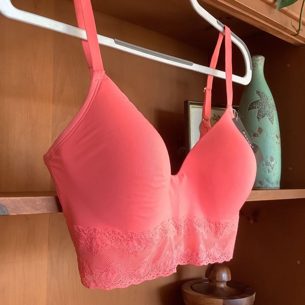 NWT Natori Bliss Perfection Contour Soft Cup Bra in Sunrise (Coral) Size 32DDD - Picture 5 of 12